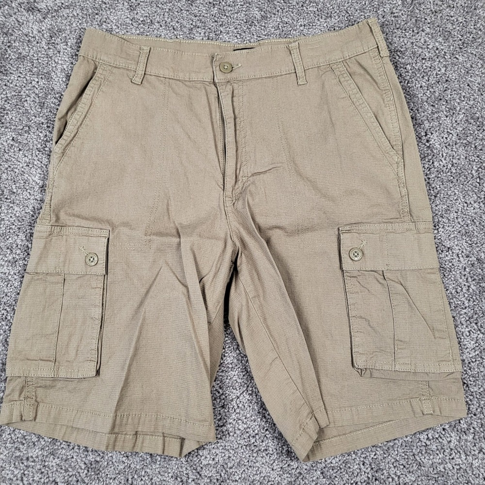 Lee Cargo Shorts Mens 34 Khaki Tan Excellent Tactical‎ Utility Stretch Ripstop